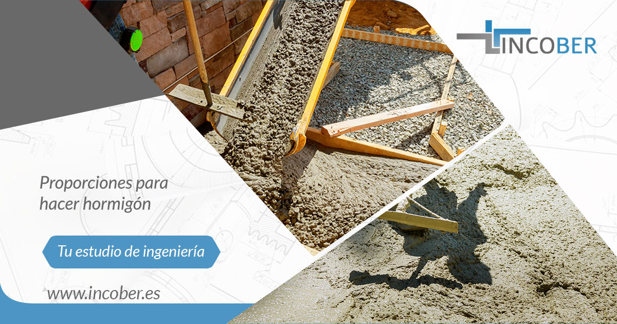 Proporciones para hacer hormigon