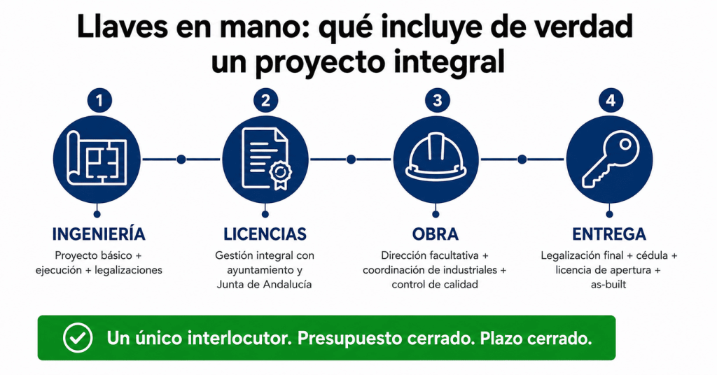 Llaves en mano en ingeniería qué incluye realmente